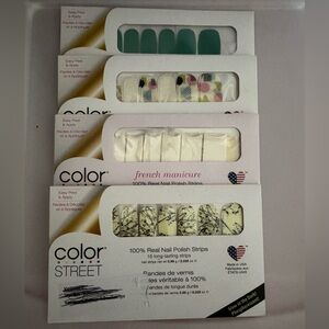 Color Street real Nail Polish Strips 4 sets